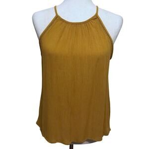 Hippie Rose NWT Gold Tank Top Juniors S